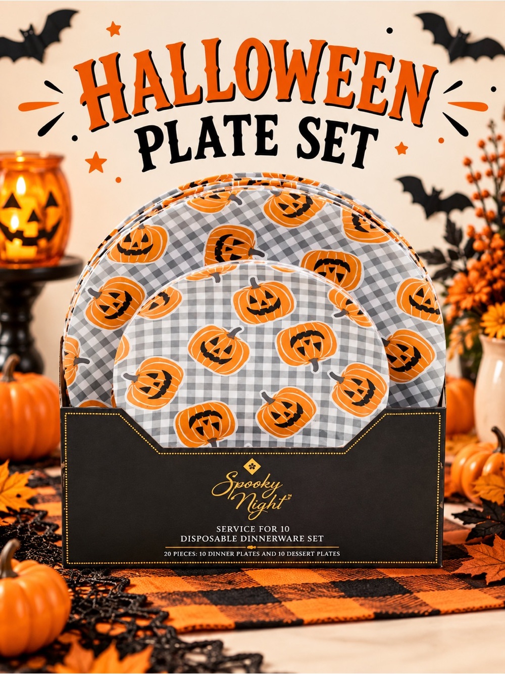 NWT 20 Piece Plate Set